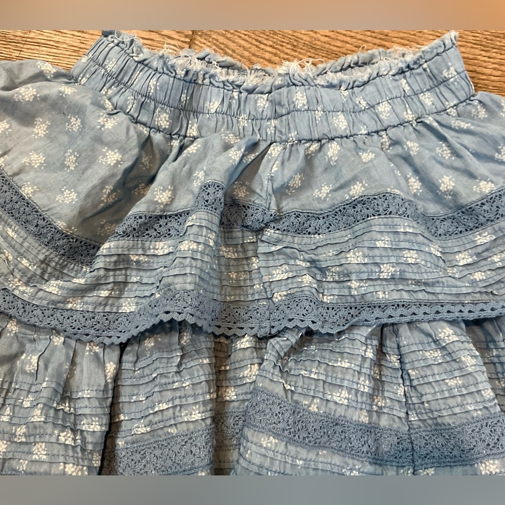 LOVESHACKFANCY AERIE RUFFLE SKIRT SIZE SMALL